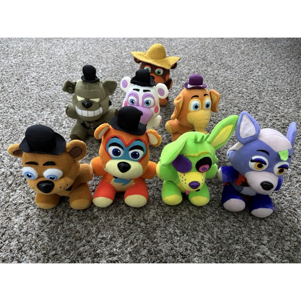 FNAF Five Nights At Freddies Plush Lot Funko 8" - 7" 8 Stuffed Animals HTF OOP